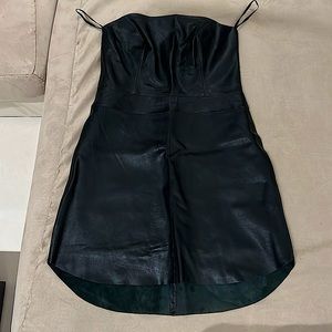 This is a dress from Karina Grimaldi made from Phoebe leather